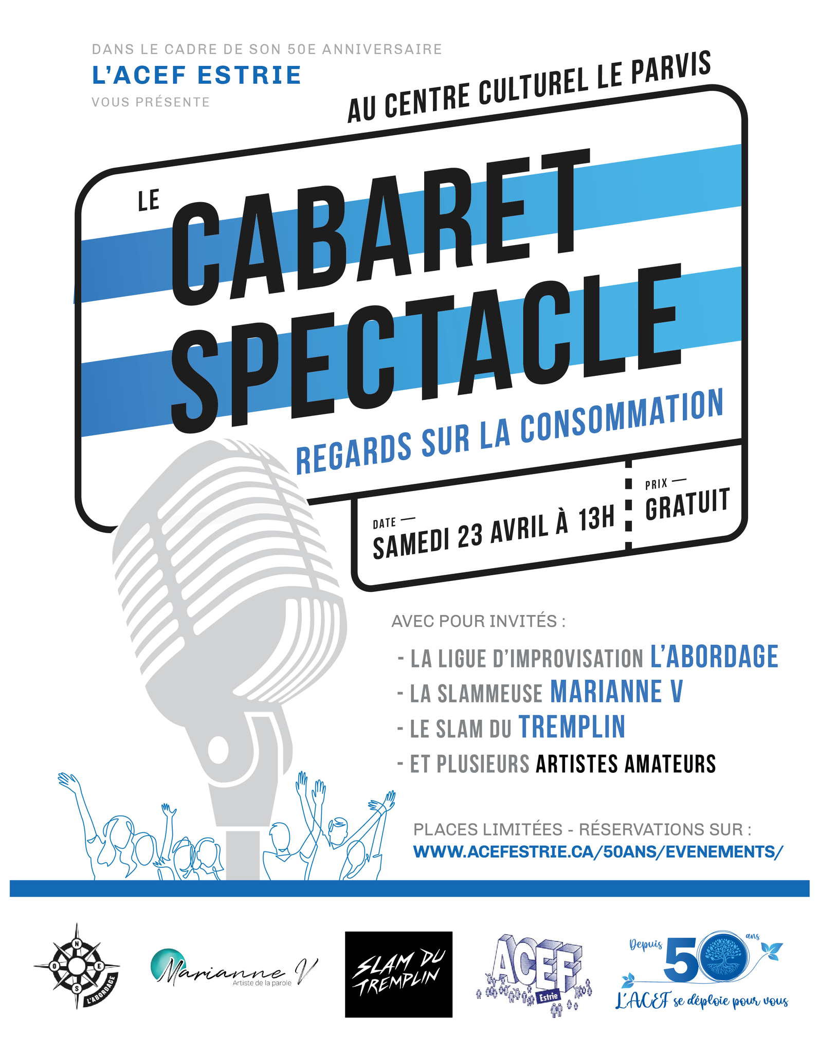 Affiche cabaret spectacle ACEF