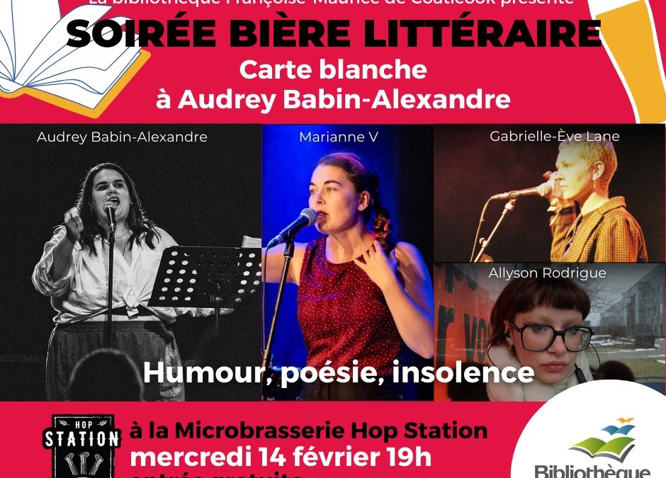 Soirée bière littéraire – Carte blanche à Audrey Babin-Alexandre