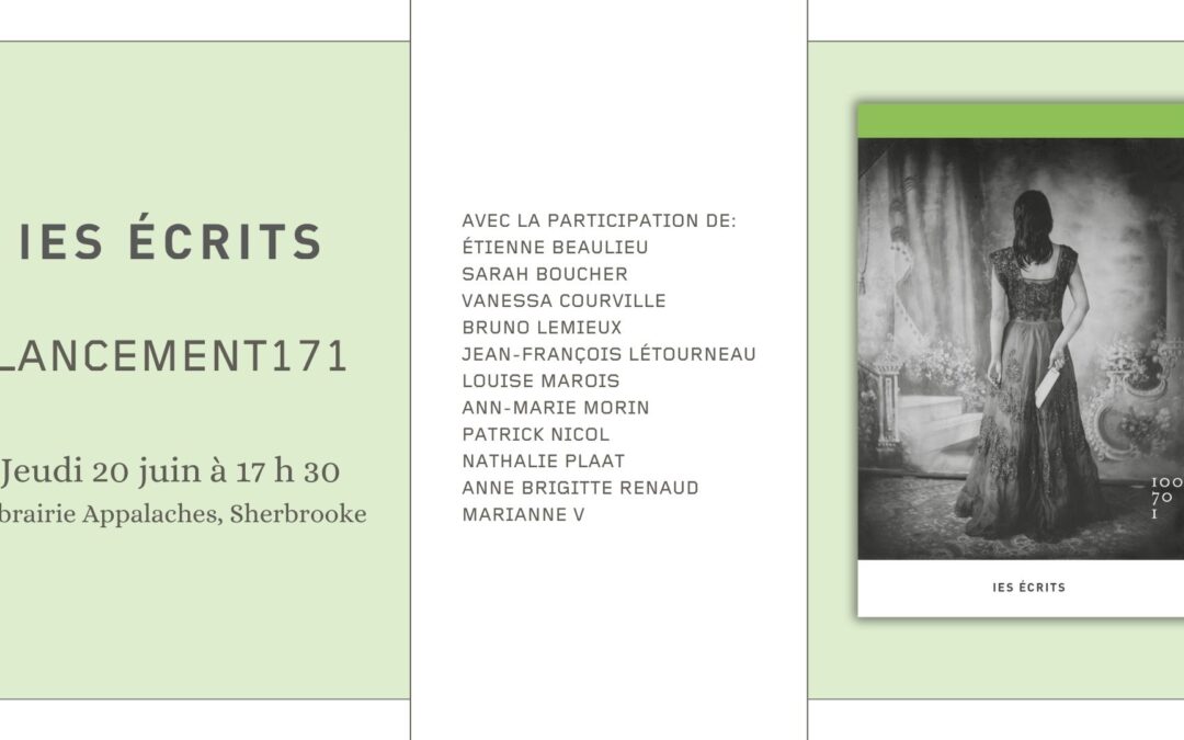 Les écrits, lancement du numéro 171